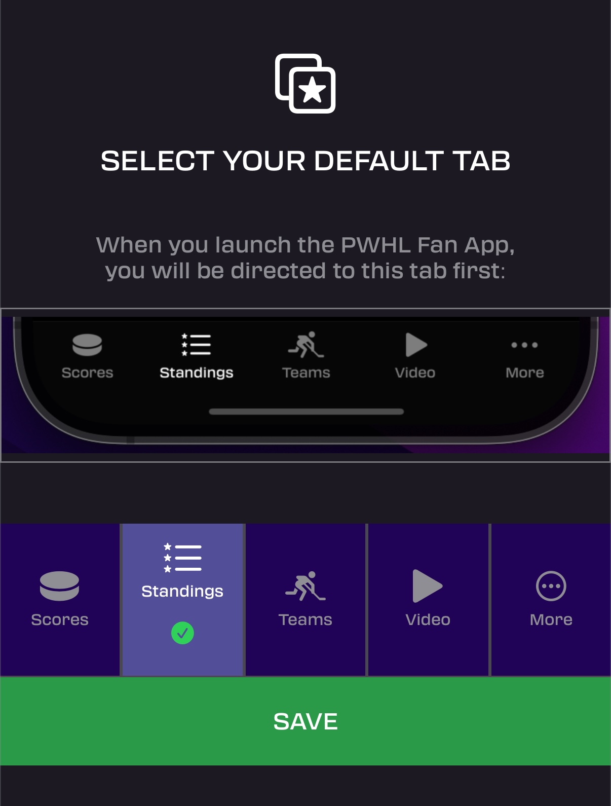 Default Tab Example