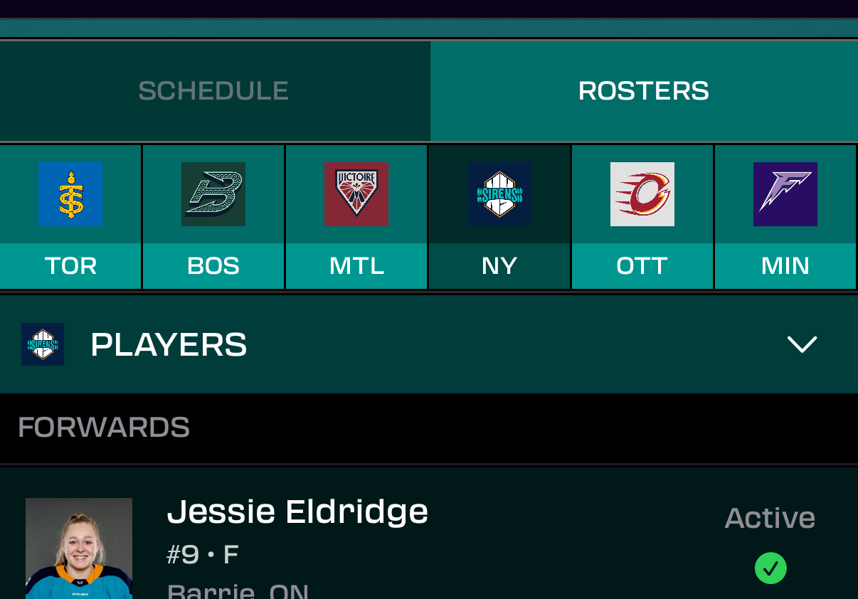 Rosters Example